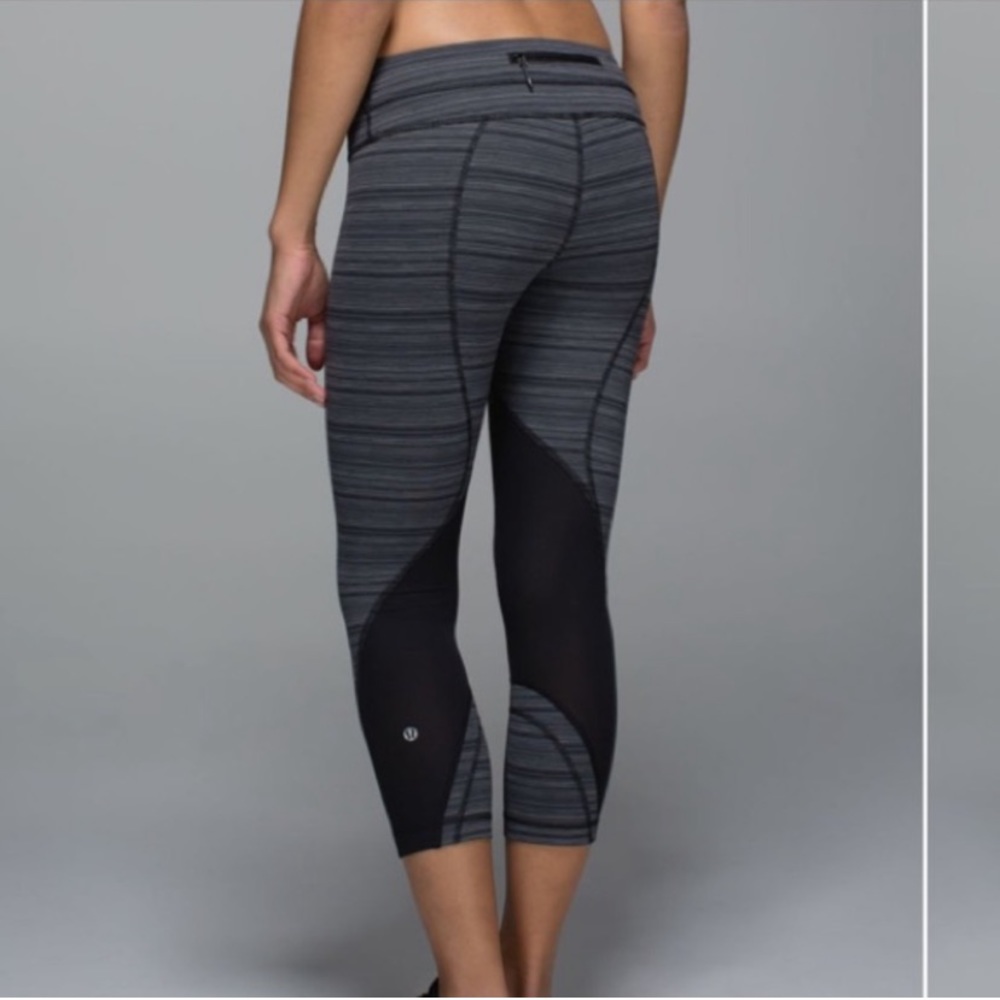 Lululemon Run: Inspire Crop (Mesh) 22” Leggings